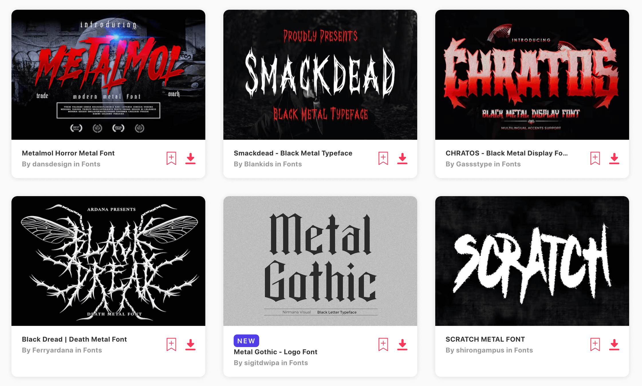 Rock Band Fonts
