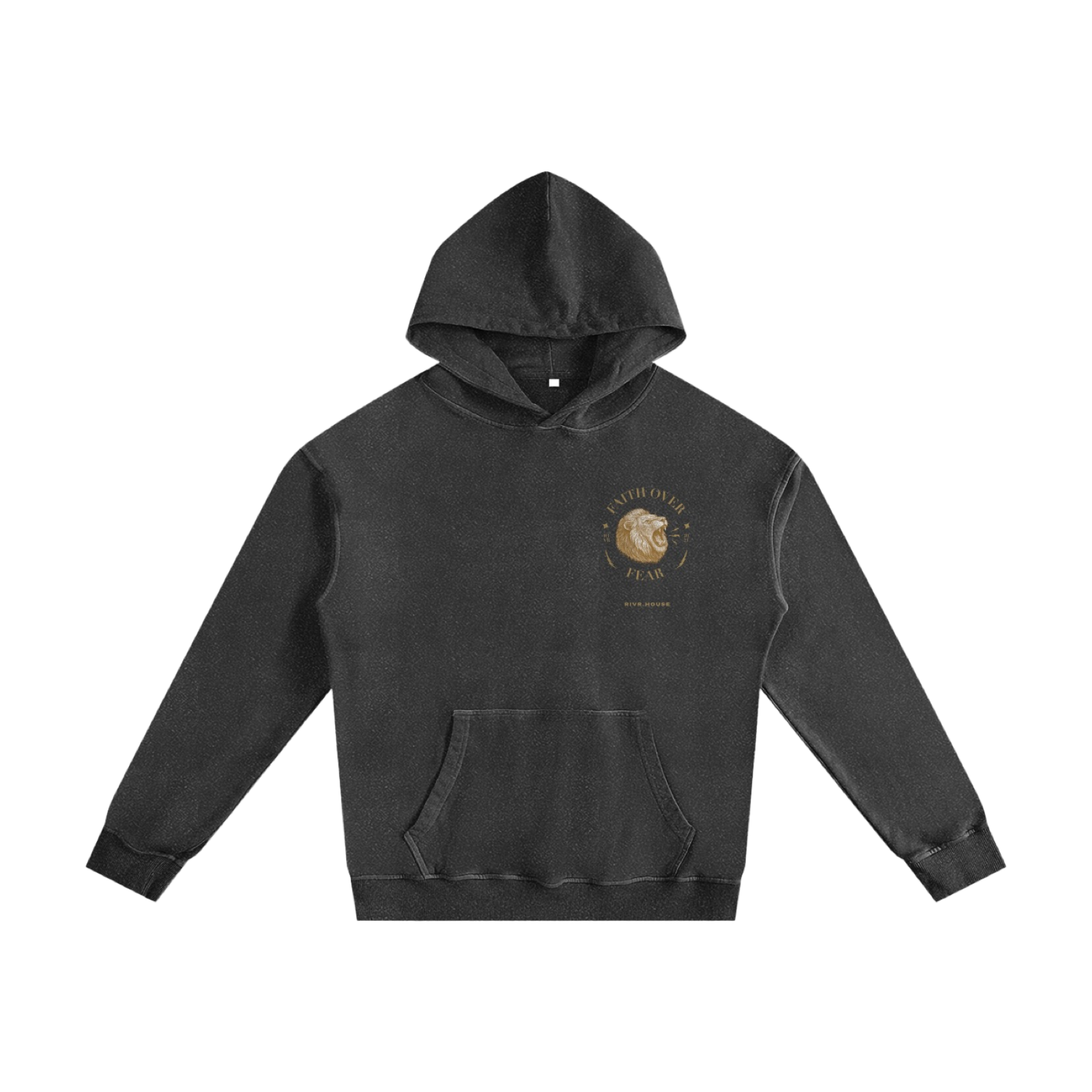 FAITH OVER FEAR | Vintage Washed Cotton Hoodie