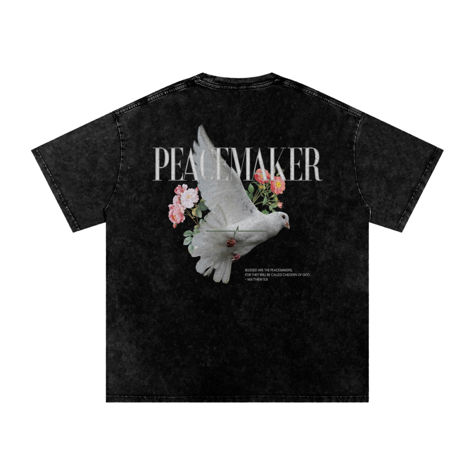 THE PEACEMAKER | Snow Washed Oversized Cotton T-Shirt