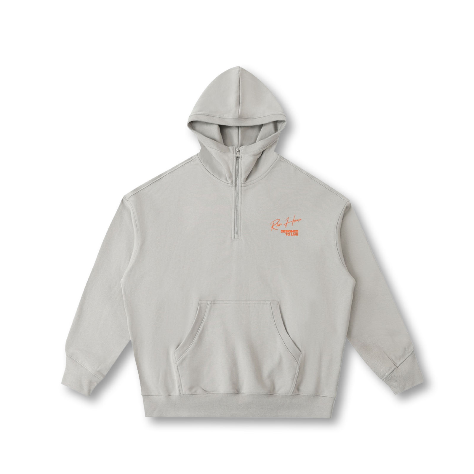 ORANGE MARK | 2 Color Options  | Half-Zip Fleece Hoodie