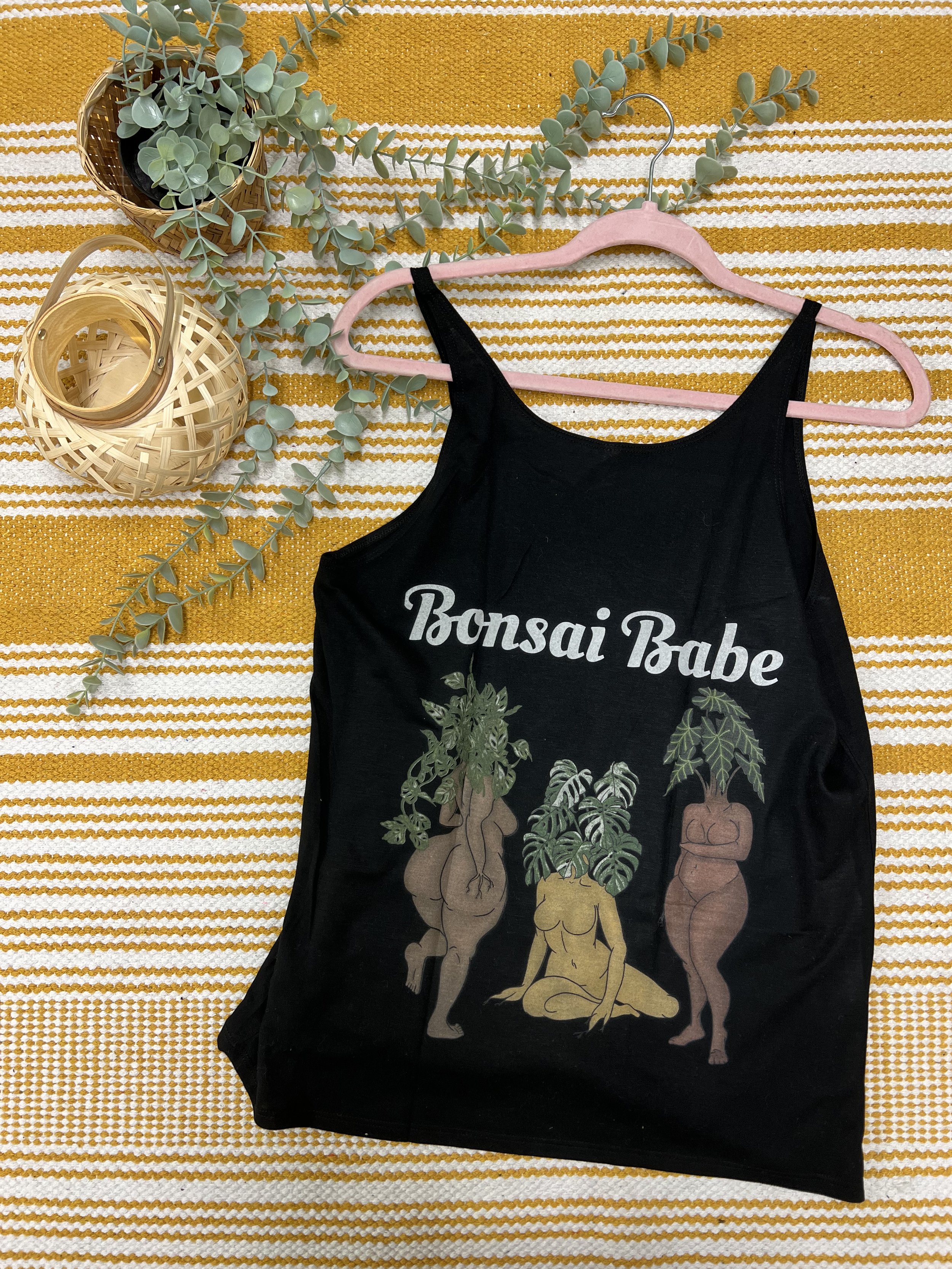 Bonsai Babe Slouchy Tank - Black