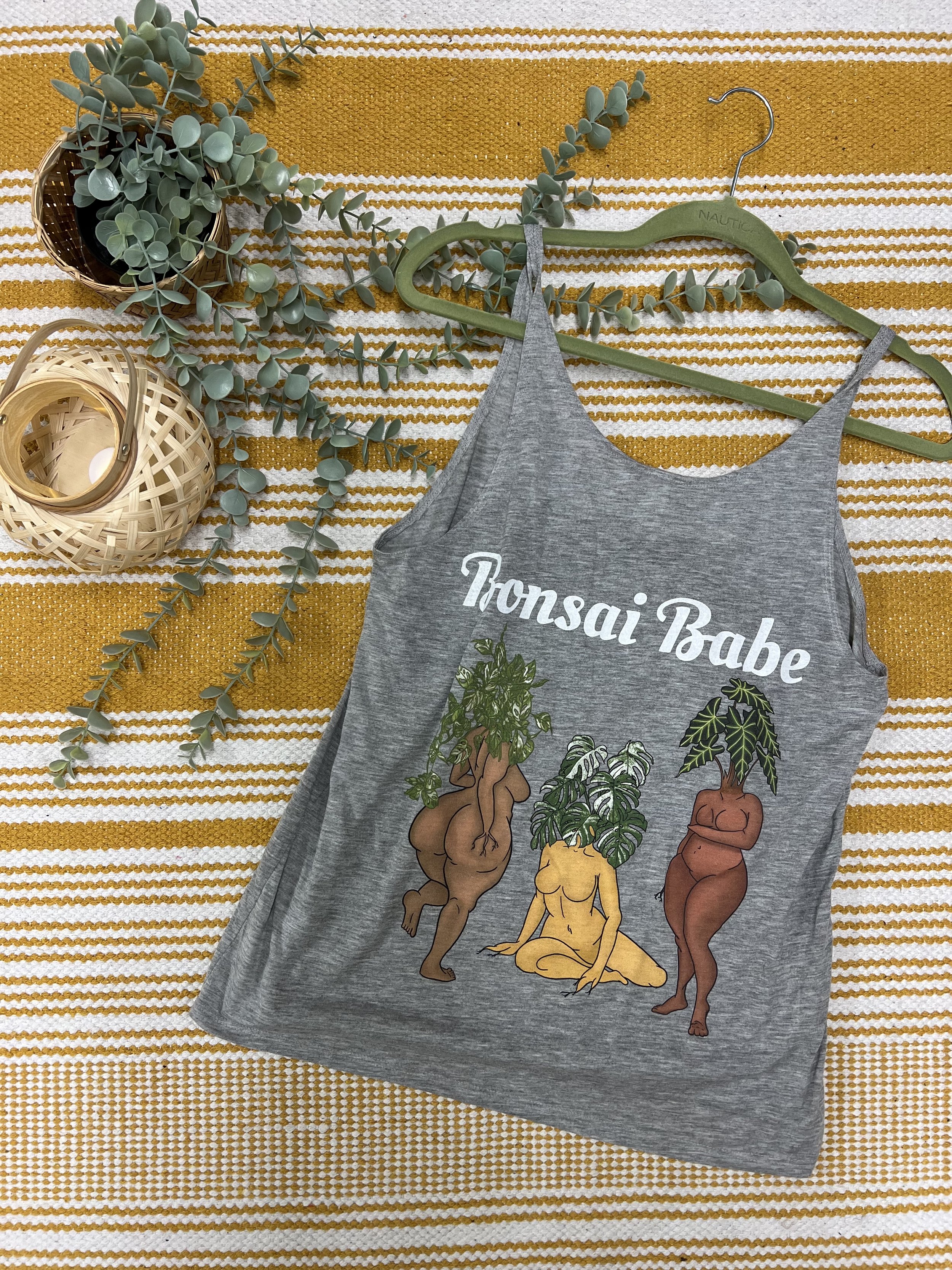Bonsai Babe Slouchy Tank - Gray