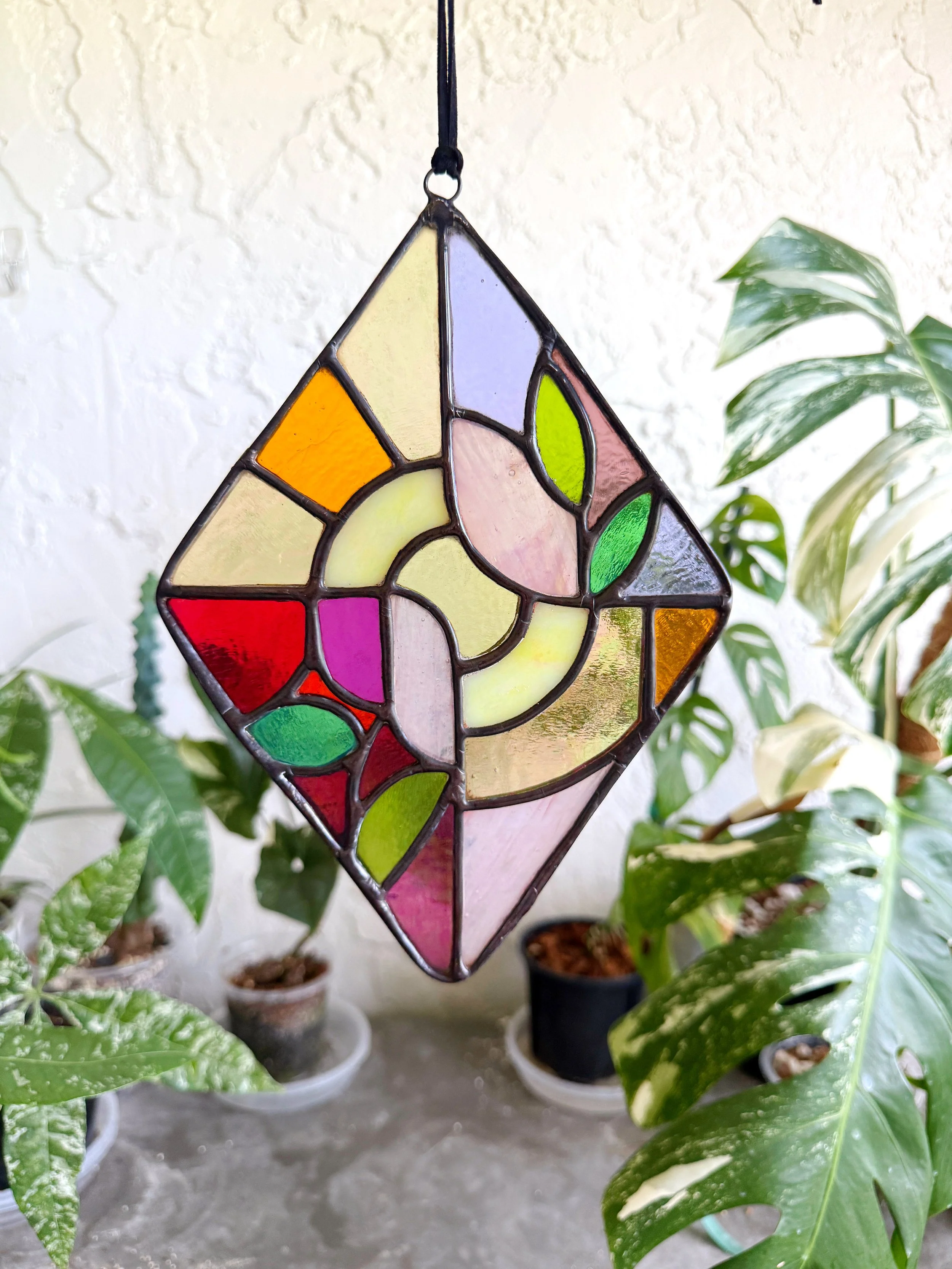 Iridescent Abstract Stained Glass
