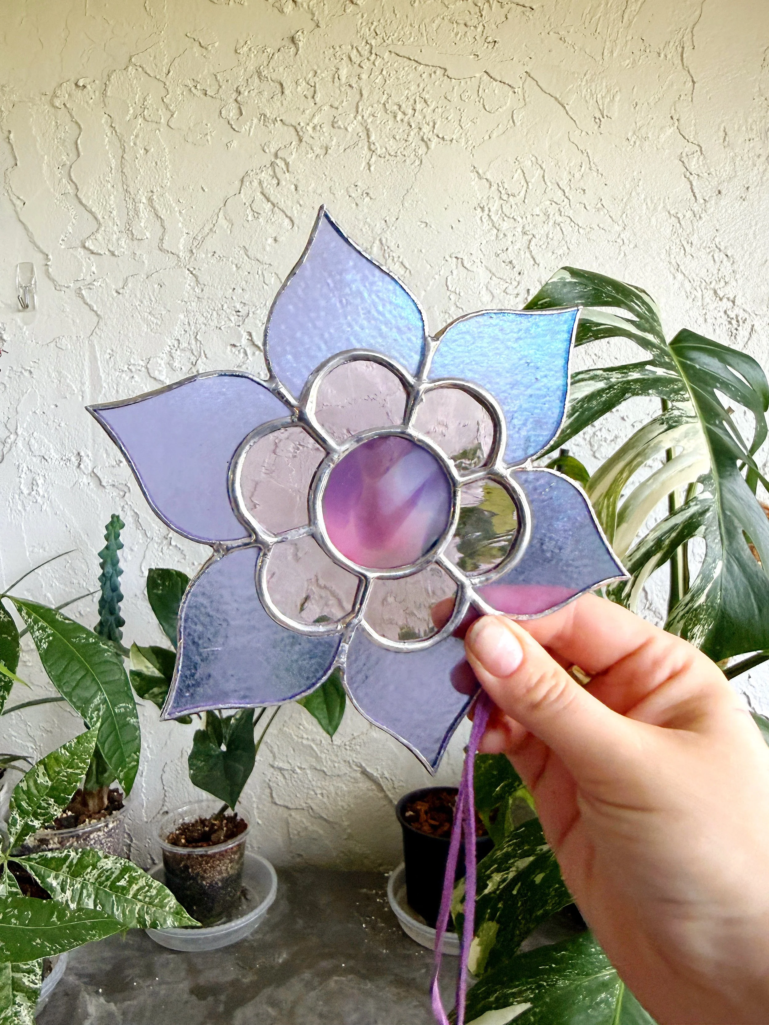 Purple Stained Glass Mandala