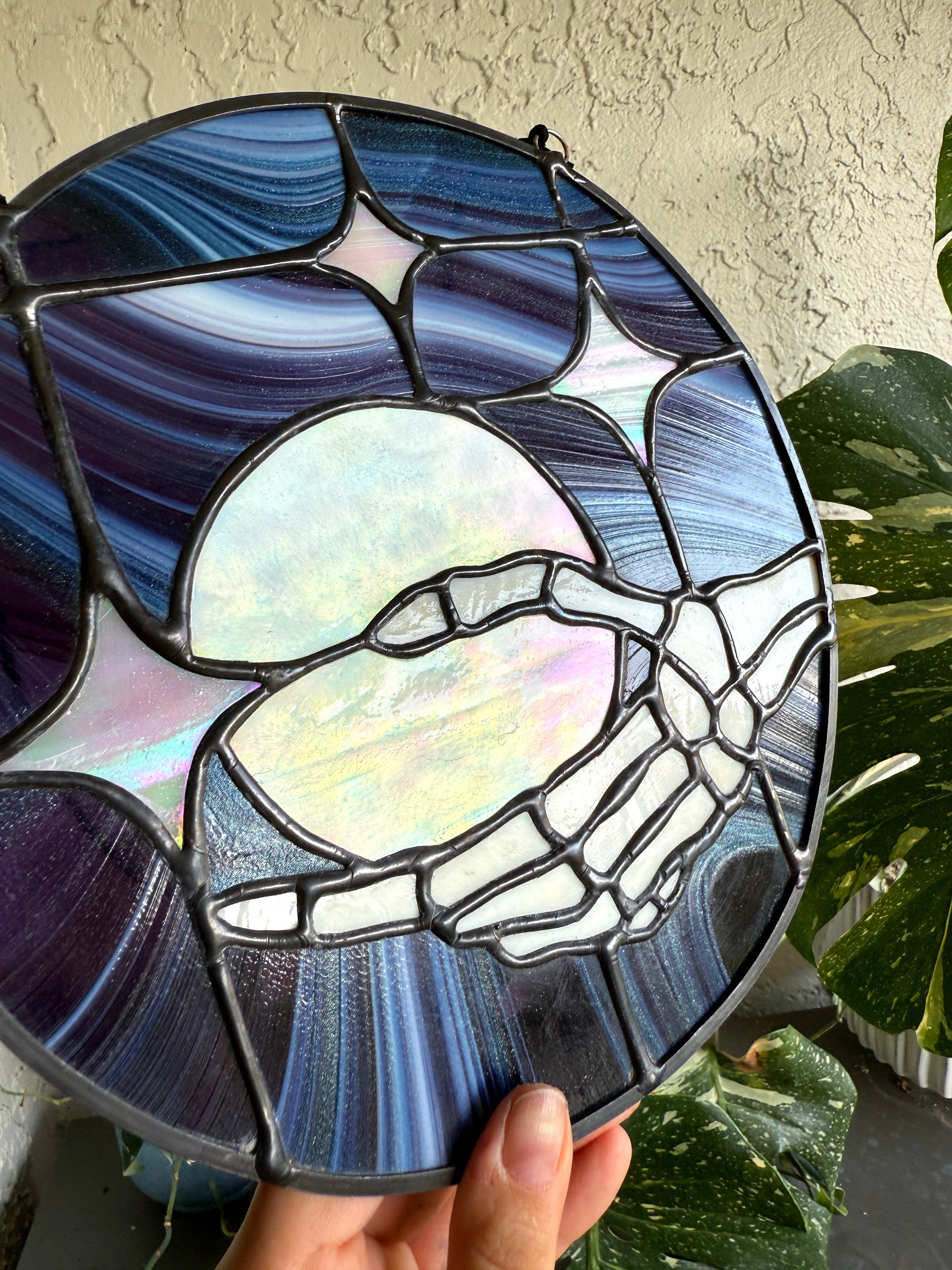 I'll Give You The Moon Stained Glass Panel