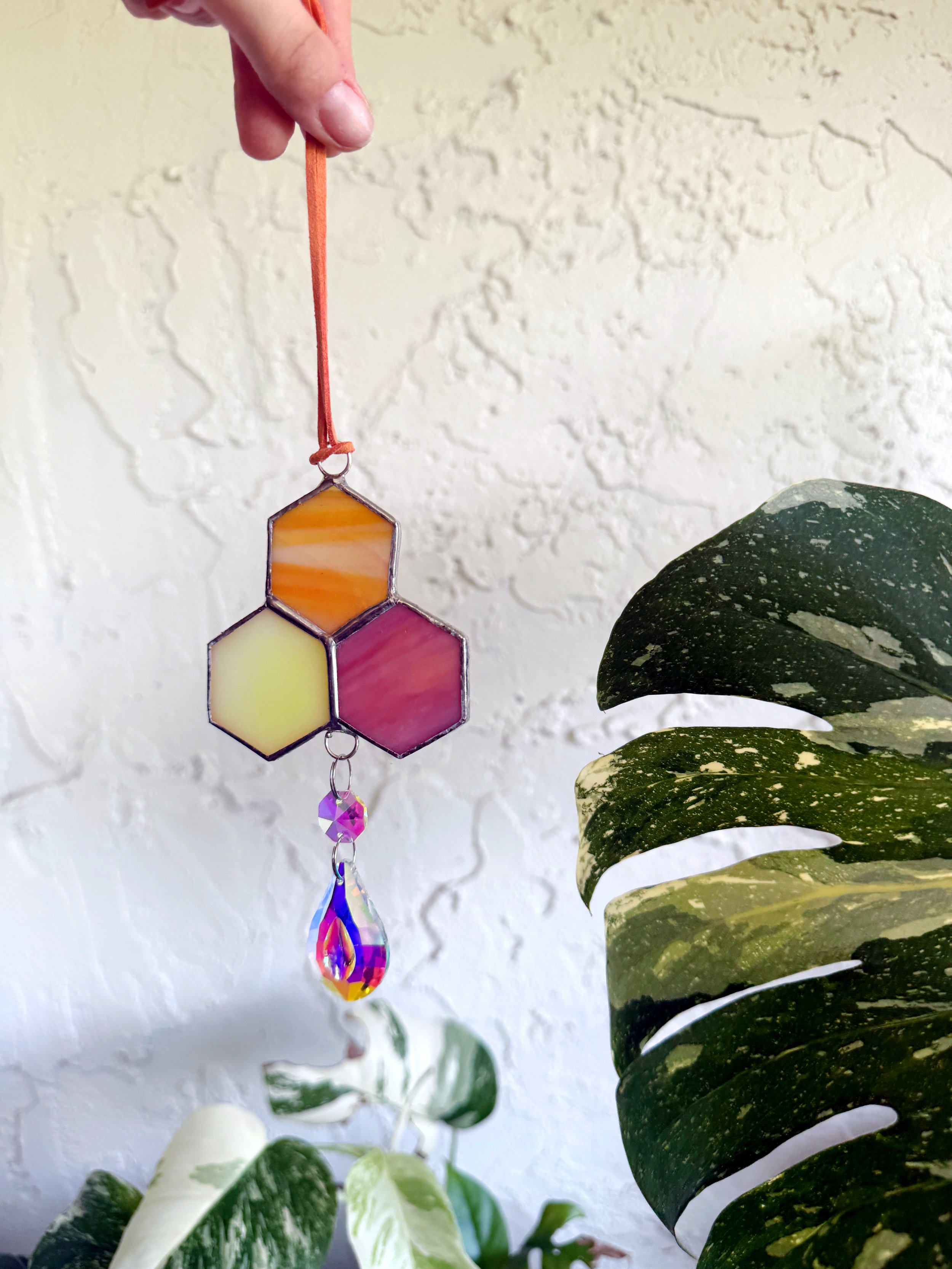 Stained Glass Car Sun Catcher