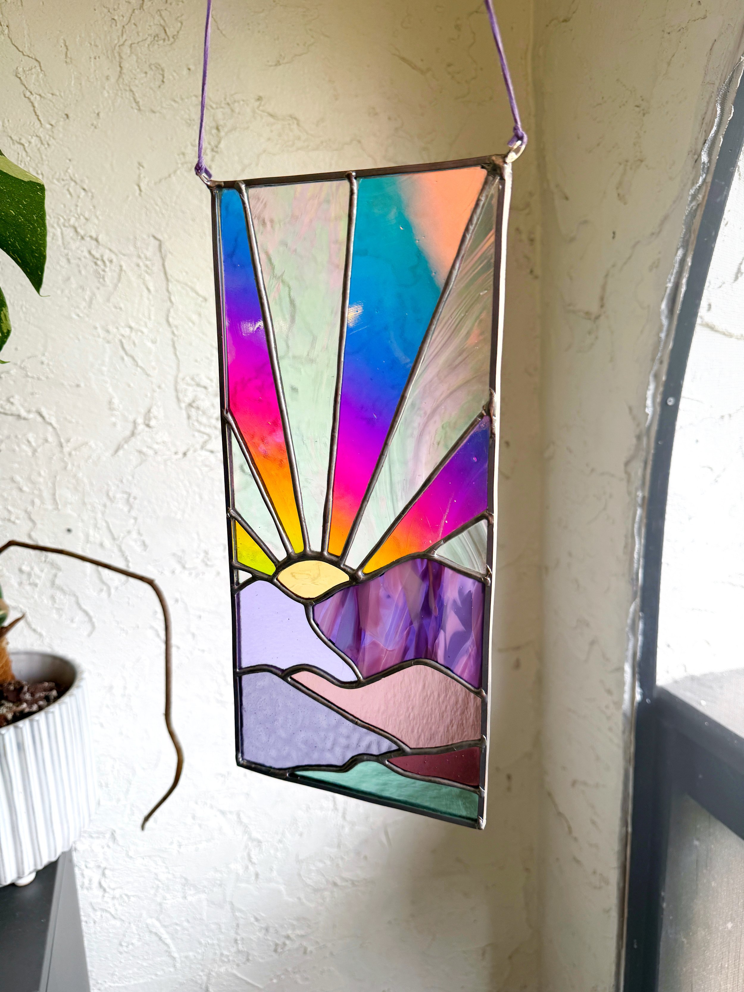 Dichroic Mountain Sunset