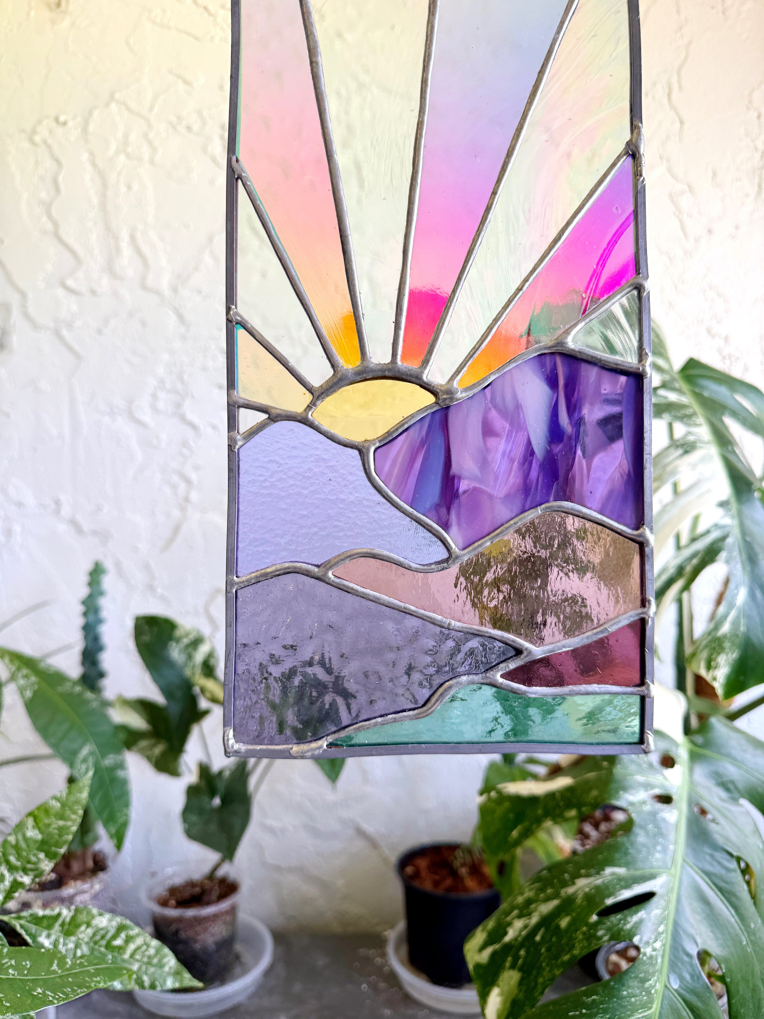 Dichroic Mountain Sunset