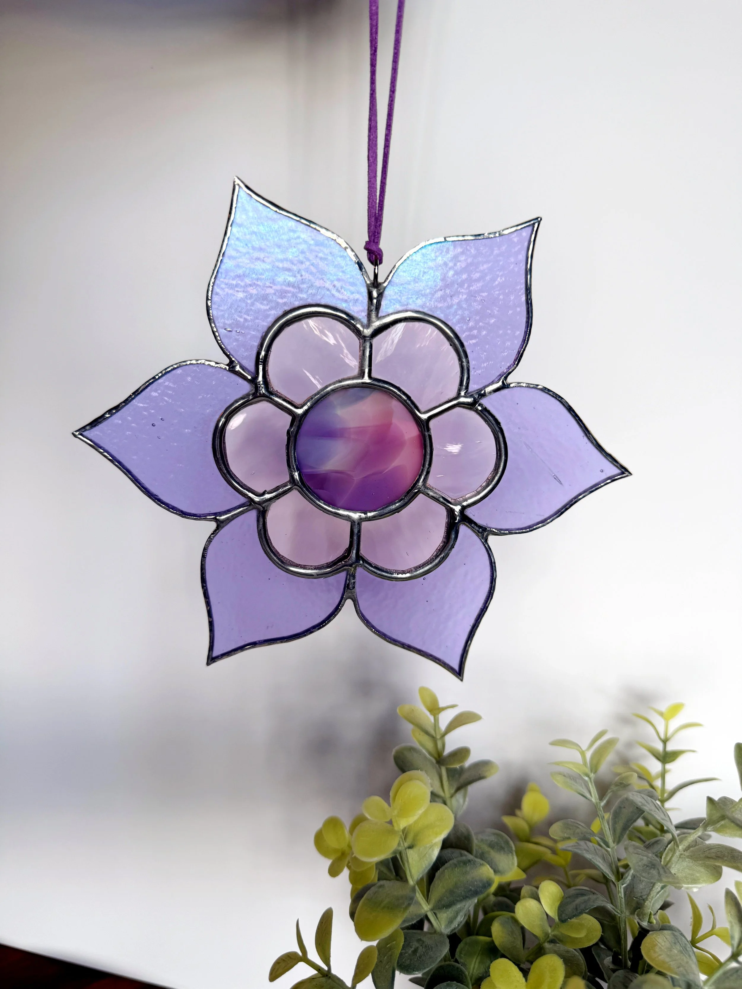 Purple Stained Glass Mandala