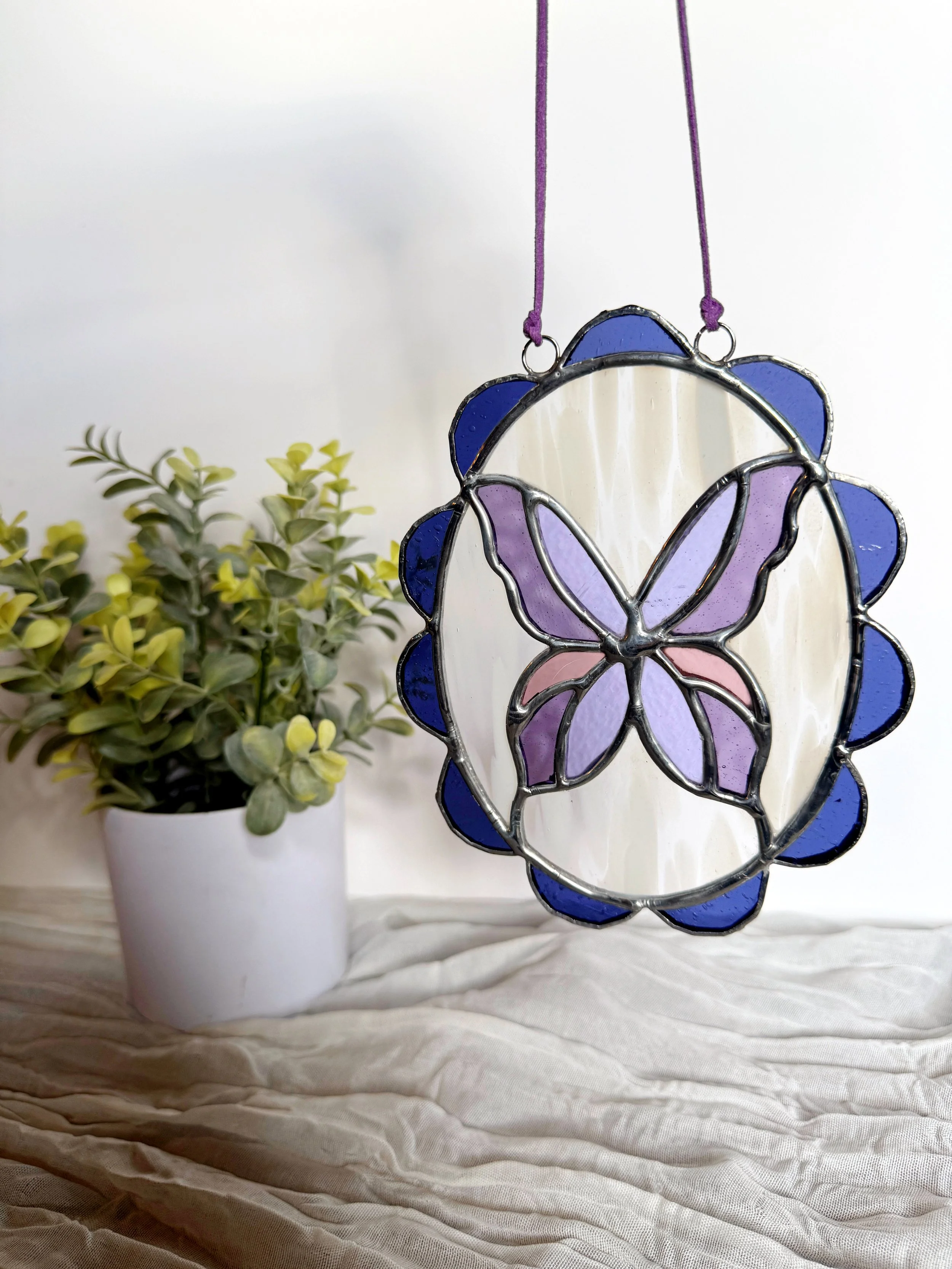 Stained Glass Butterfly Frame
