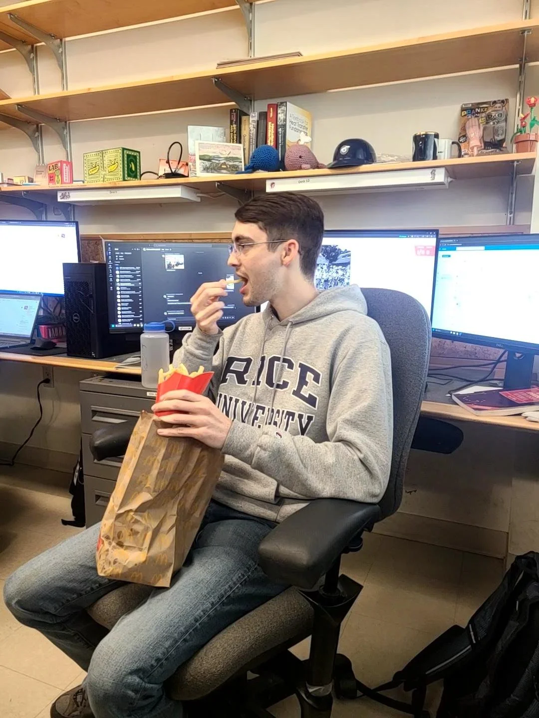 when you gotta eat the cold McDonalds to get your 5th tummy ache of the week