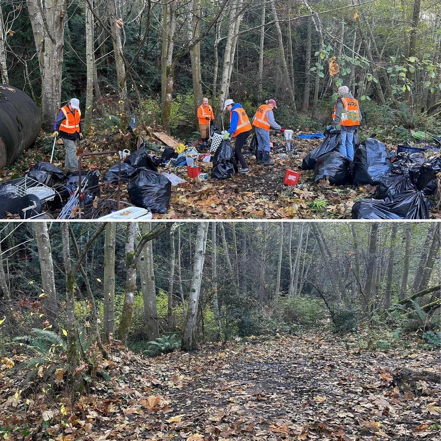 Unfortunately this area burned to the ground and everything was a melted mess😞 No police report was filed and no evidence of anyone around, so it must have happened quick and maybe at night? We had engaged with the person staying in the area the wee