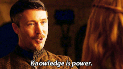 words on the image saying knowledge is power