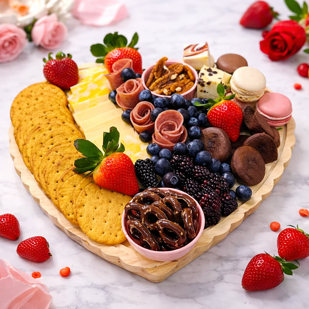Romantic Dessert Grazing Board  (Sweet + Savory | Couples or Double-Date Ready)