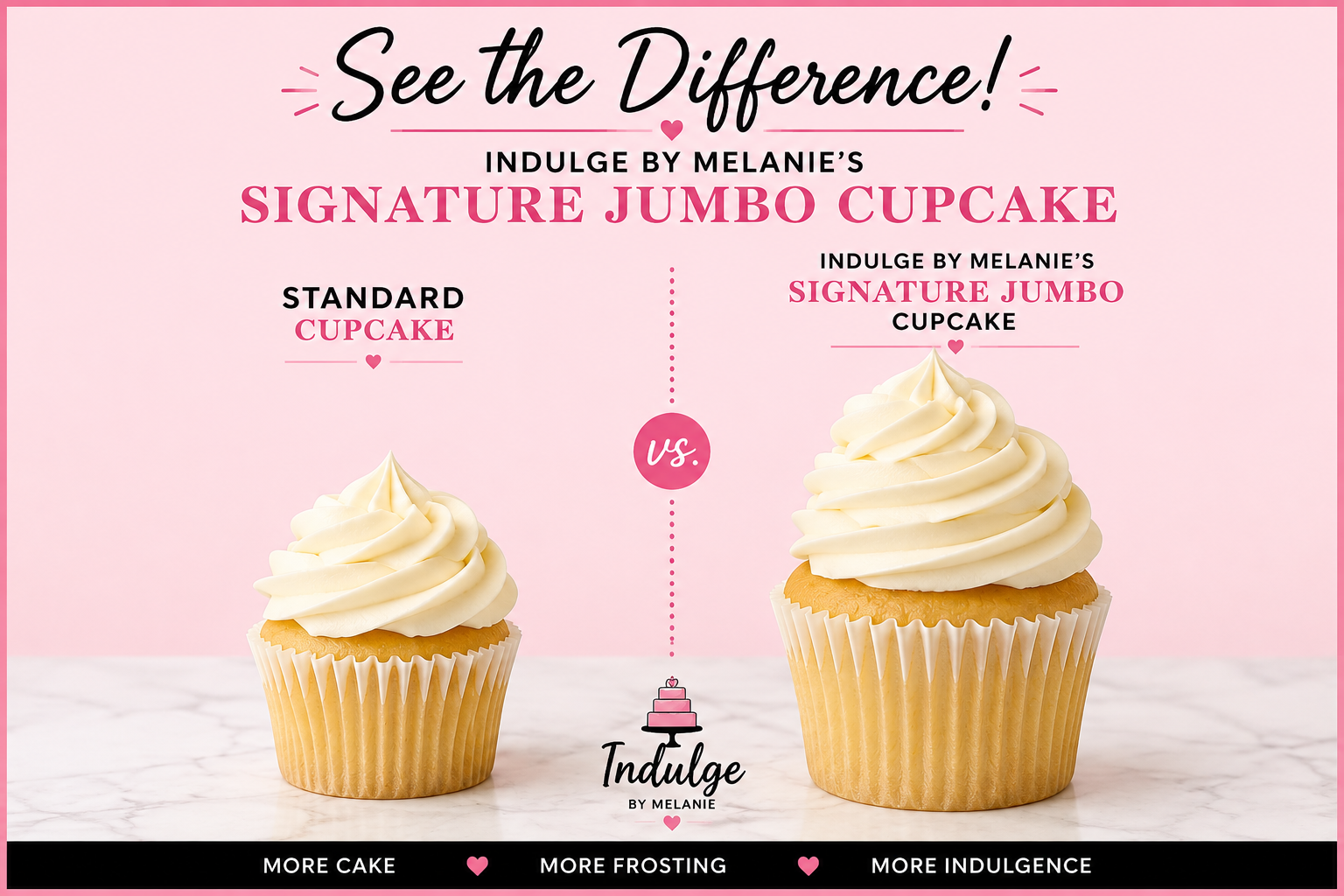 $55 Basic "NEW" Jumbo Cupcakes (2 doz minimum)
