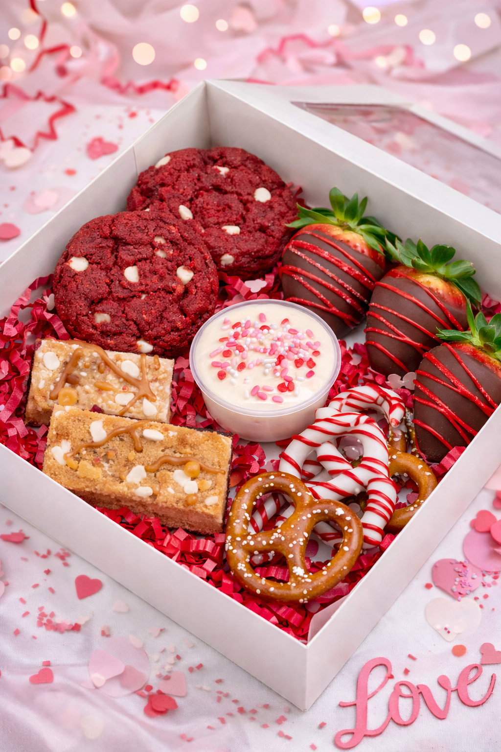 “Love Notes” Dessert Charcuterie Boxes