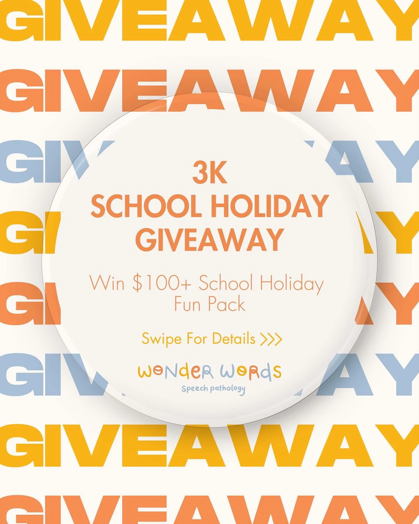 🎉 SCHOOL HOLIDAY GIVEAWAY! 🎉 To celebrate reaching 3K followers, we&rsquo;re saying thank you by giving away a super fun School Holiday Activity Pack filled with games, crafts, puzzles and creative goodies - perfect for keeping the kids busy over t