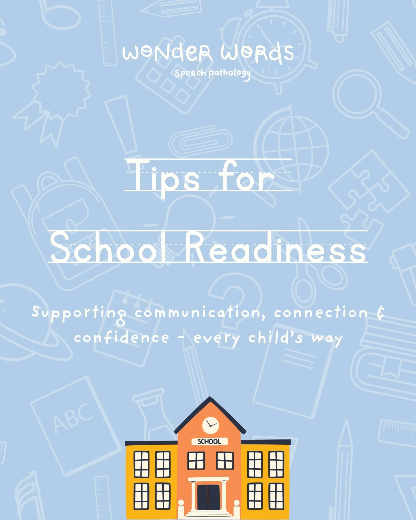 Starting school is a big milestone!🎒

Strong communication skills help children feel confident, understood, and ready to learn. 📚

If you have concerns about your child&rsquo;s speech, language, or social communication, early support can make all t
