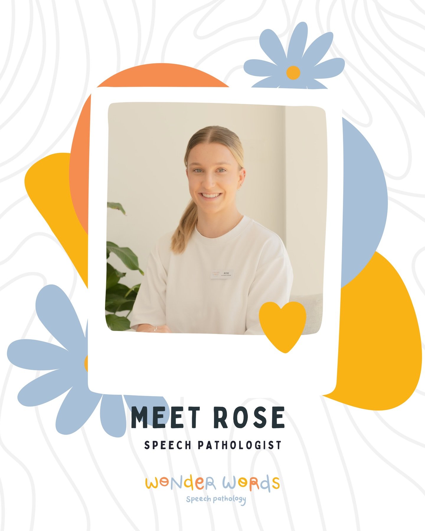 Welcome (back) to the team, Rose! 💛

Rose has experience across private practice and school settings 📚 and some of you may remember her from her time as an Allied Health Assistant at Wonder Words &ndash; so it feels extra special to officially welc