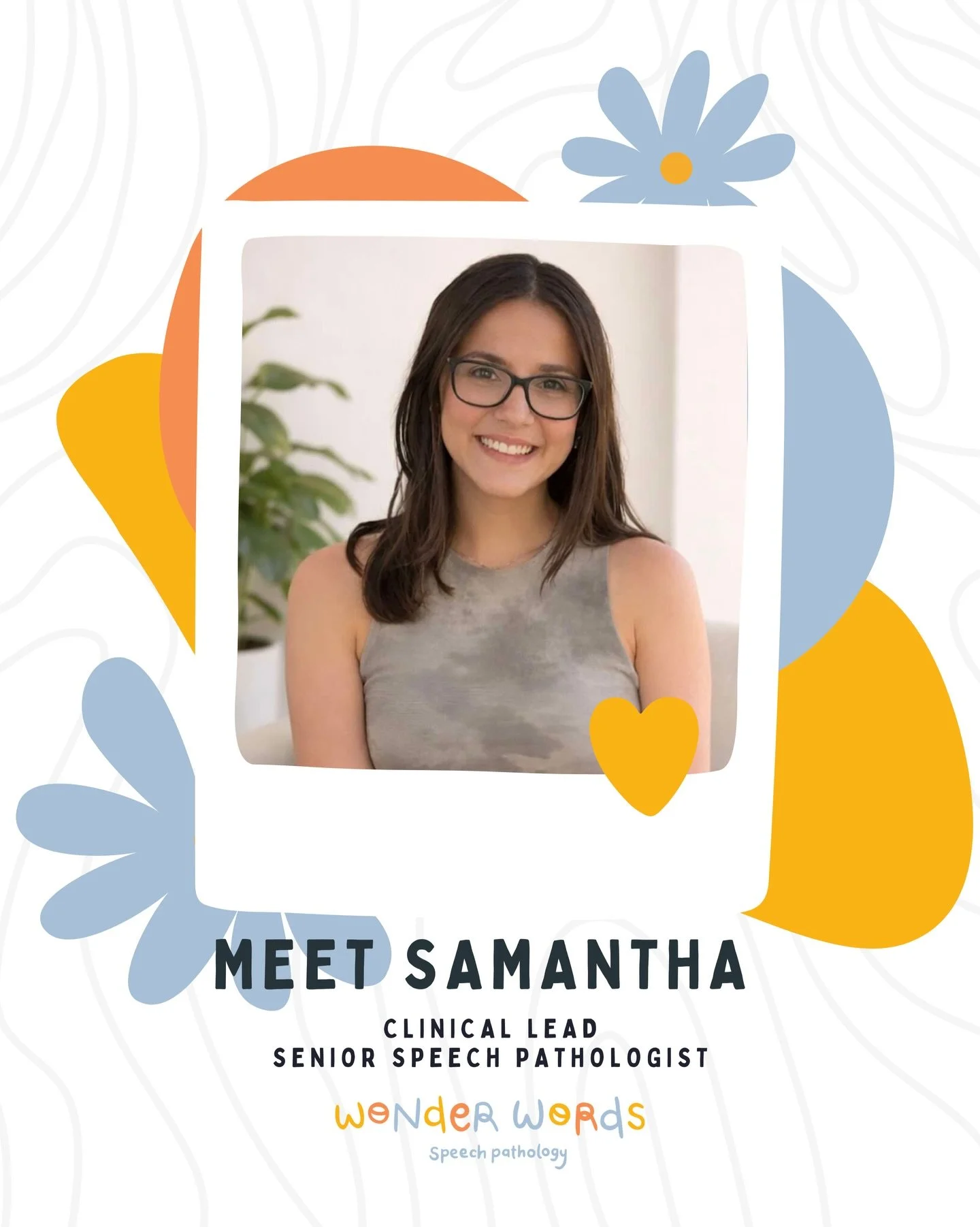 Welcome to the team, Samantha! 💛

Samantha joins us as our Clinical Lead, bringing many years of experience working across paediatric private practice and school settings in both Australia and the UK 🌍

She has extensive experience supporting child