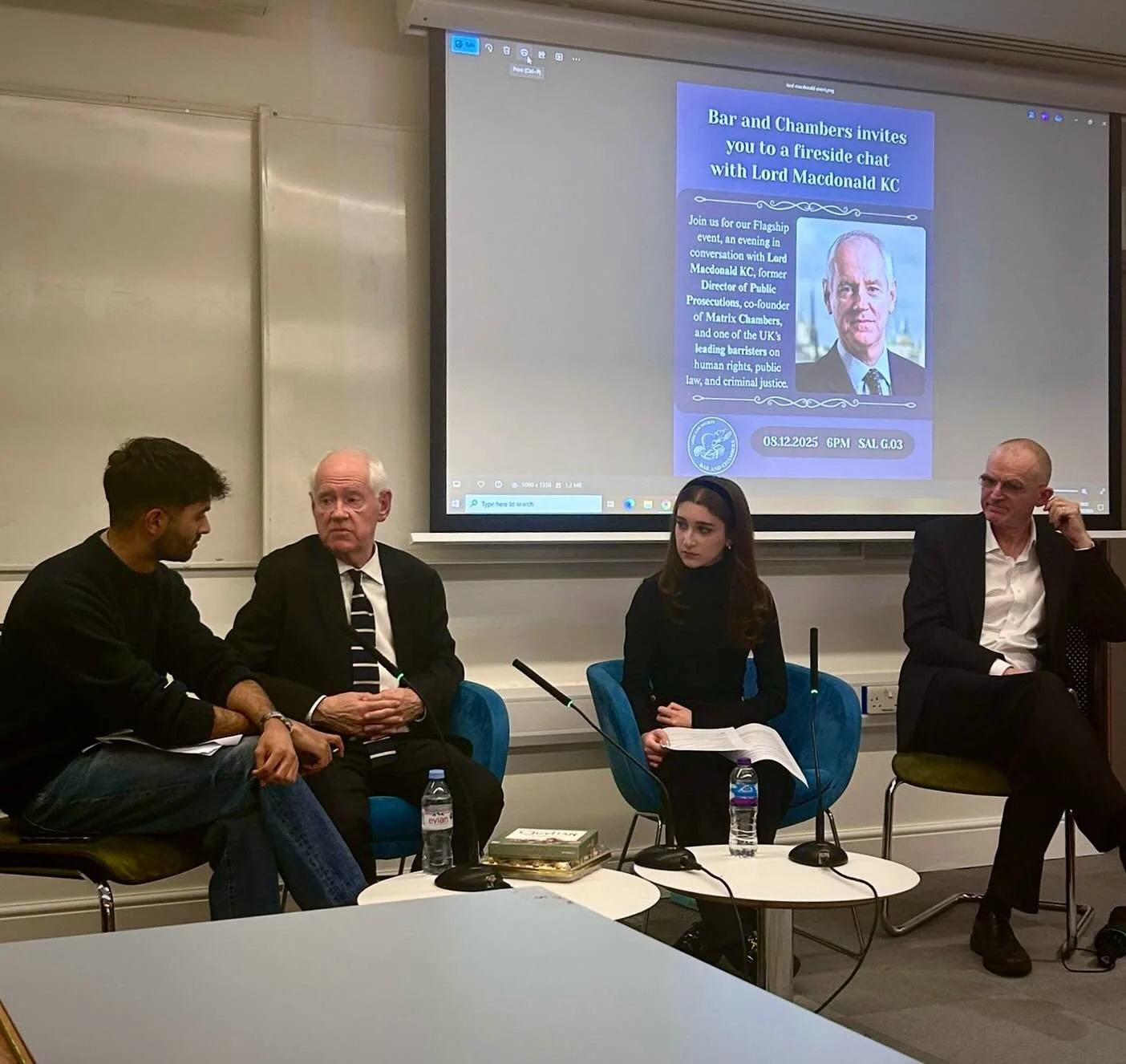 Thank you to everyone who joined us on Monday for our Fireside chat with Lord Macdonald KC! Shray, Ayan, and Professor Ramsay guided a fascinating conversation on the Leveson Review, the potential impact of proposed limits on jury trials, and Lord Ma