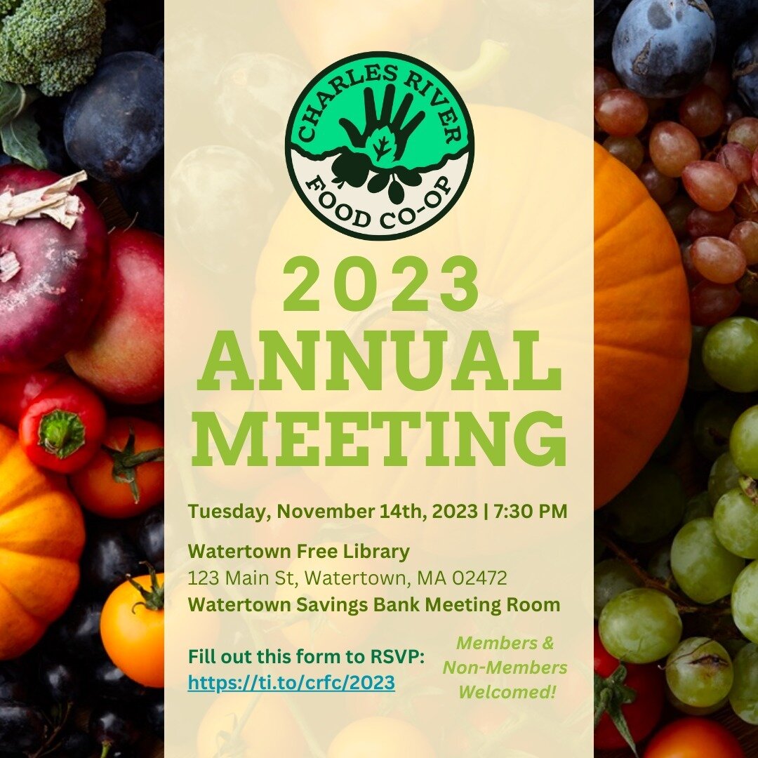 SAVE THE DATE! Our 2023 Annual Meeting will be on Tuesday, November 14th @ 7:30 PM in-person. Please use the link in our bio to RSVP. 

We'll also have the option for you to attend virtually through the Zoom link which is also available in our bio. 
