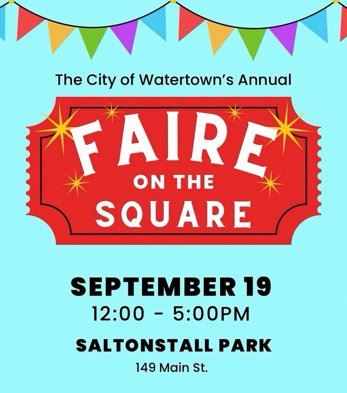🎟️🎷🤹&zwj;♀️🍎 
A FEW SPOTS STILL OPEN: Sign up to volunteer at the Watertown Fair on the Square here: 
https://tr.ee/Rs5eaDgNAO

Who will win this year's Pie Bake-off? There's only one way to find out! Come through on Saturday and bring the whole 
