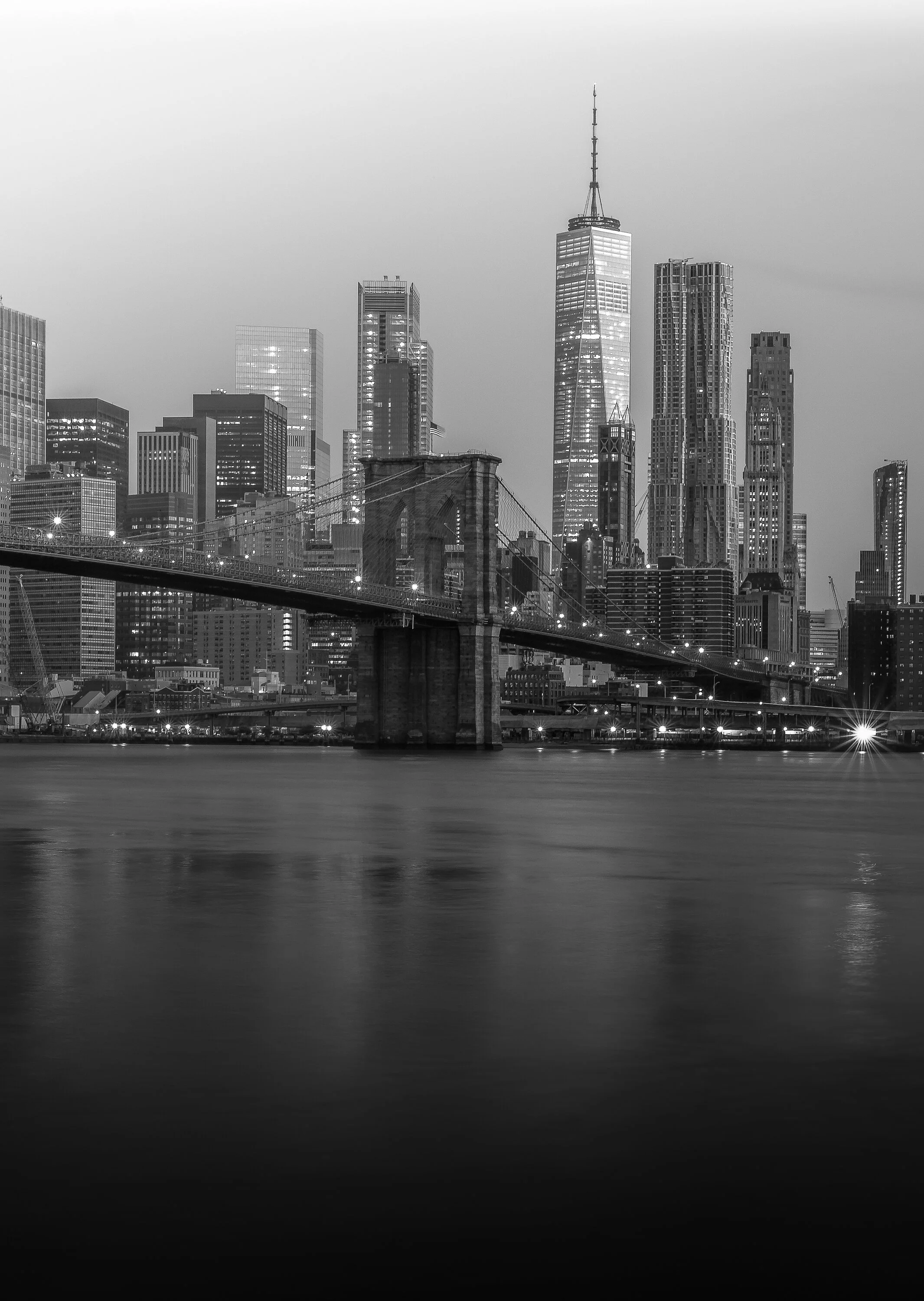 Black-and-White-New York City Skyline