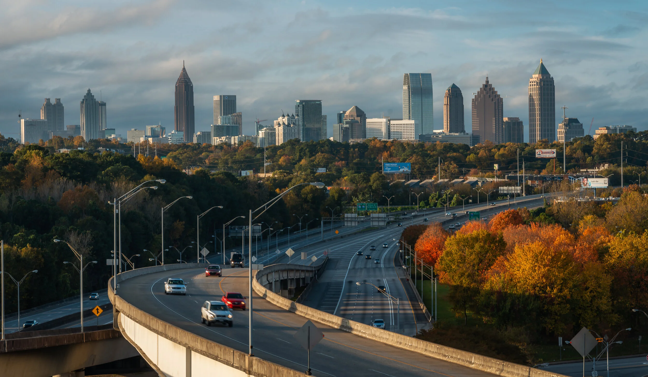 Atlanta Midtown and Downtown Skyline