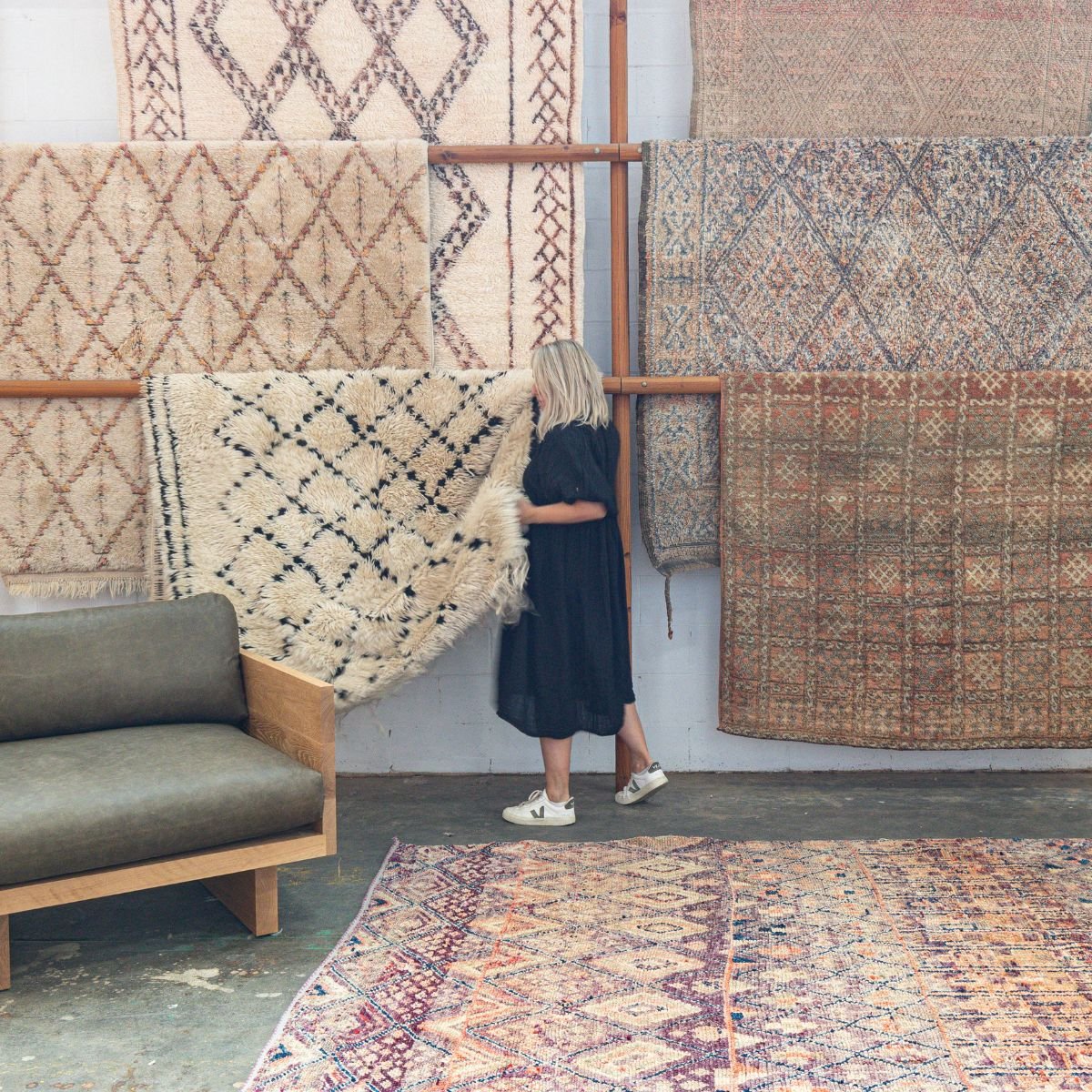 Rug wall Nouvelle Nomad showroom