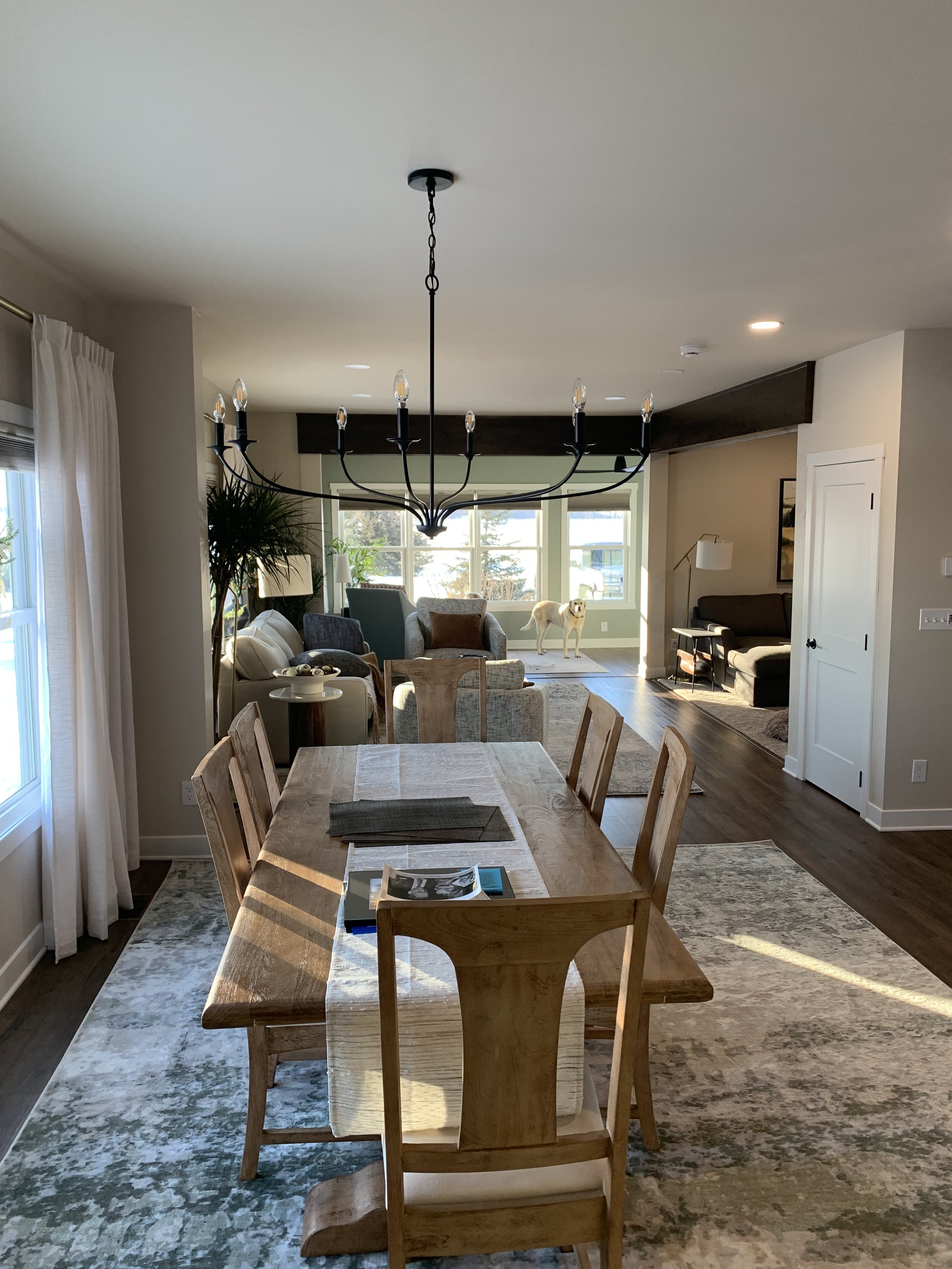 Farmhouse Remodel Dining Room Furnished