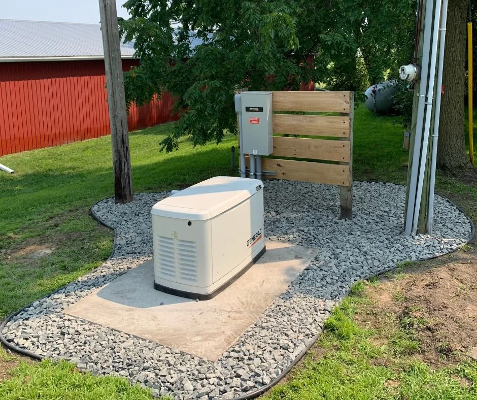 Installing Generator/Landscpaing