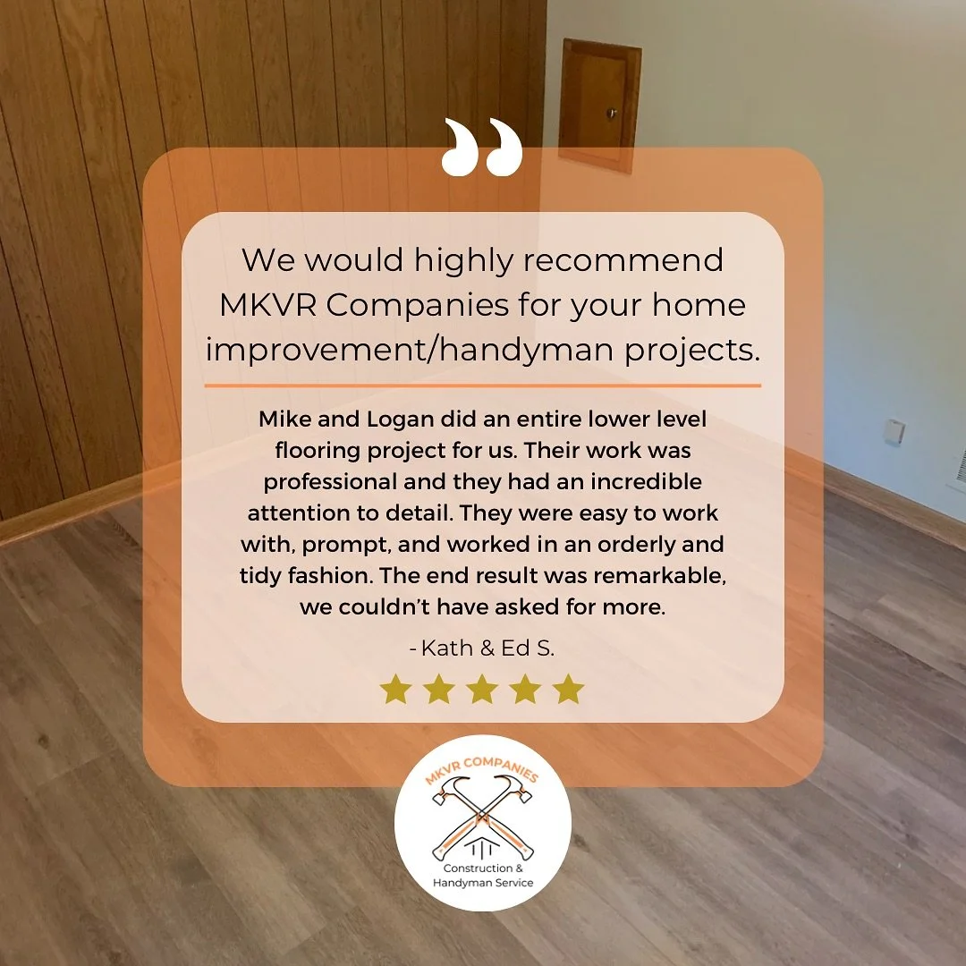 It&rsquo;s alway great receiving positive feedback from our customers! 

With every project, we strive to make the processes stress free and to provide an end result that meets and exceeds our customers expectations. 

#customertestimonial #mnconstru