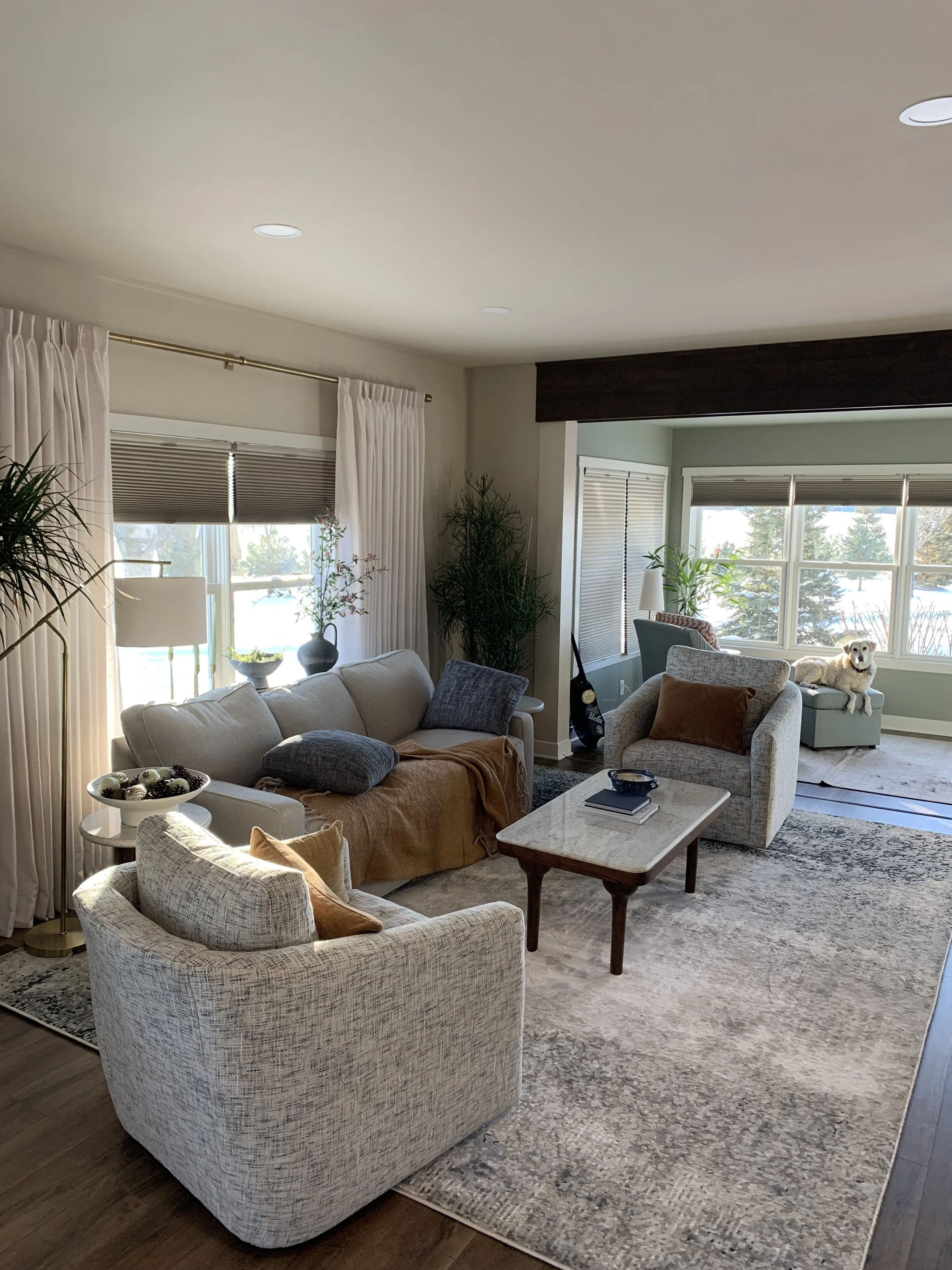 Farmhouse Remodel Living Room Furnished