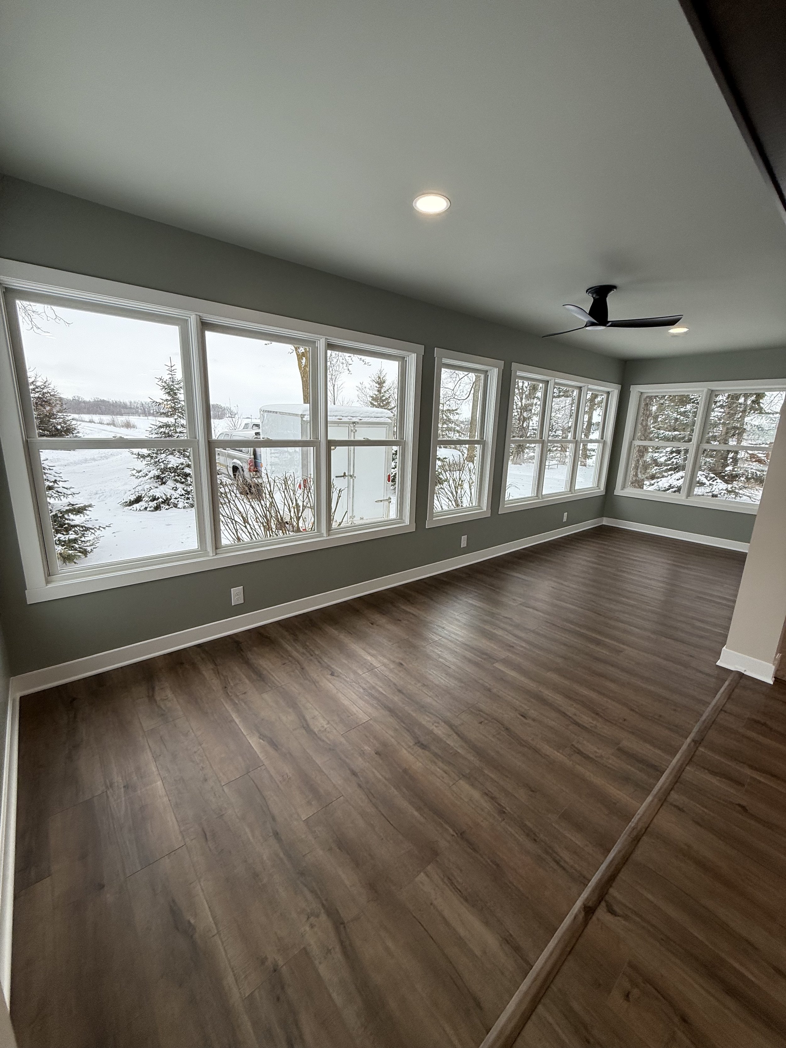 Farmhouse Remodel Front Porch Living Room