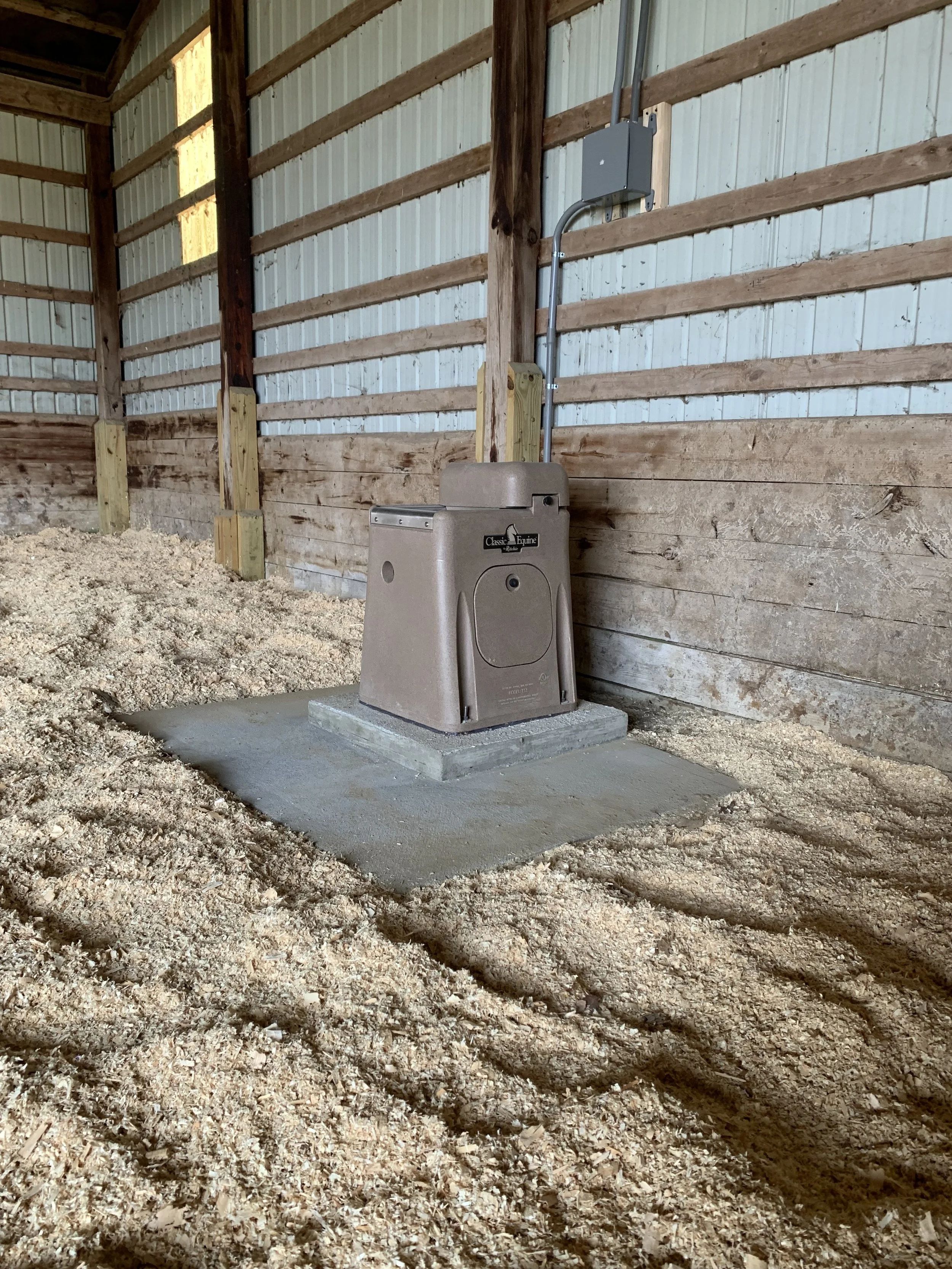 Installing Automatic Horse Trough 