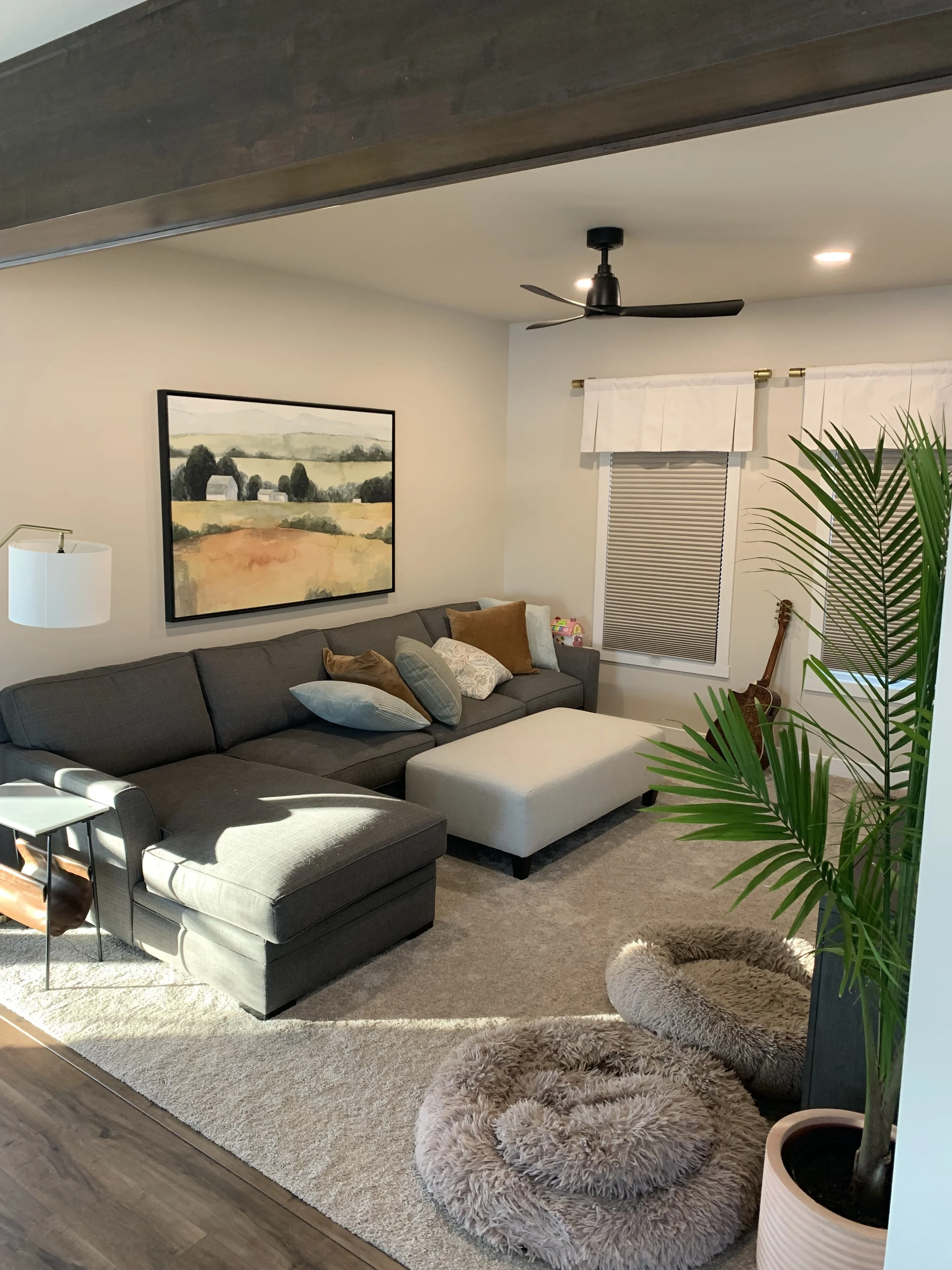 Farmhouse Remodel Living Room Furnished