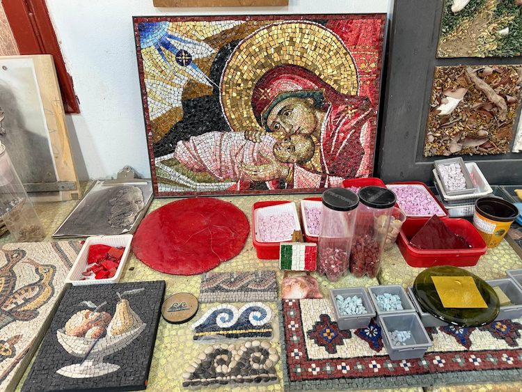 Mosaic table set up tom clark icons.png