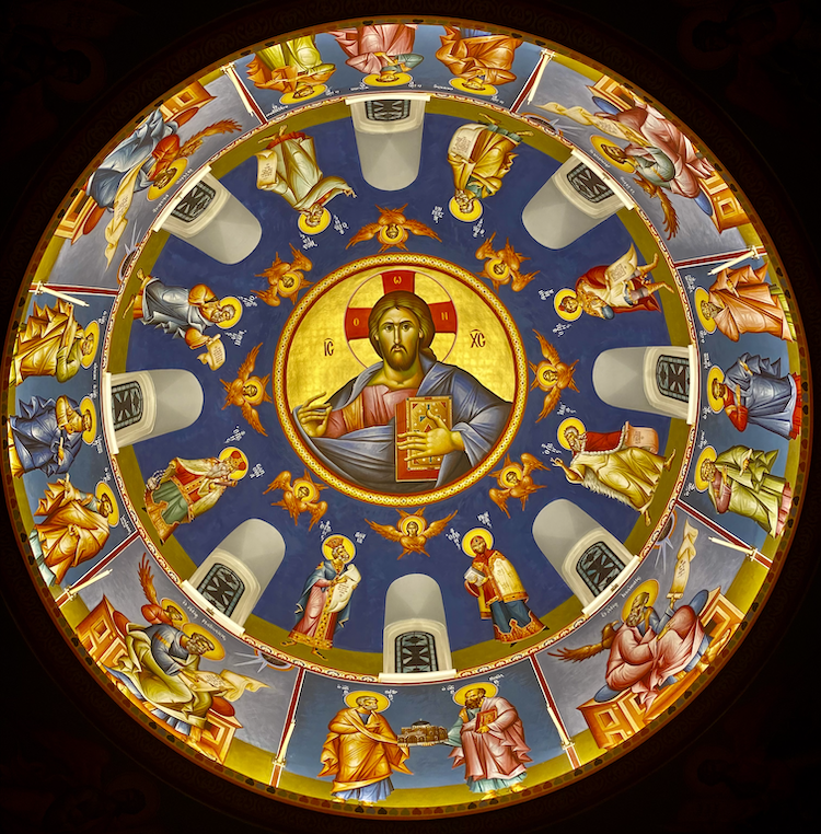 Jesus and Saints Dome In Close Up Tom Clark Icons.png