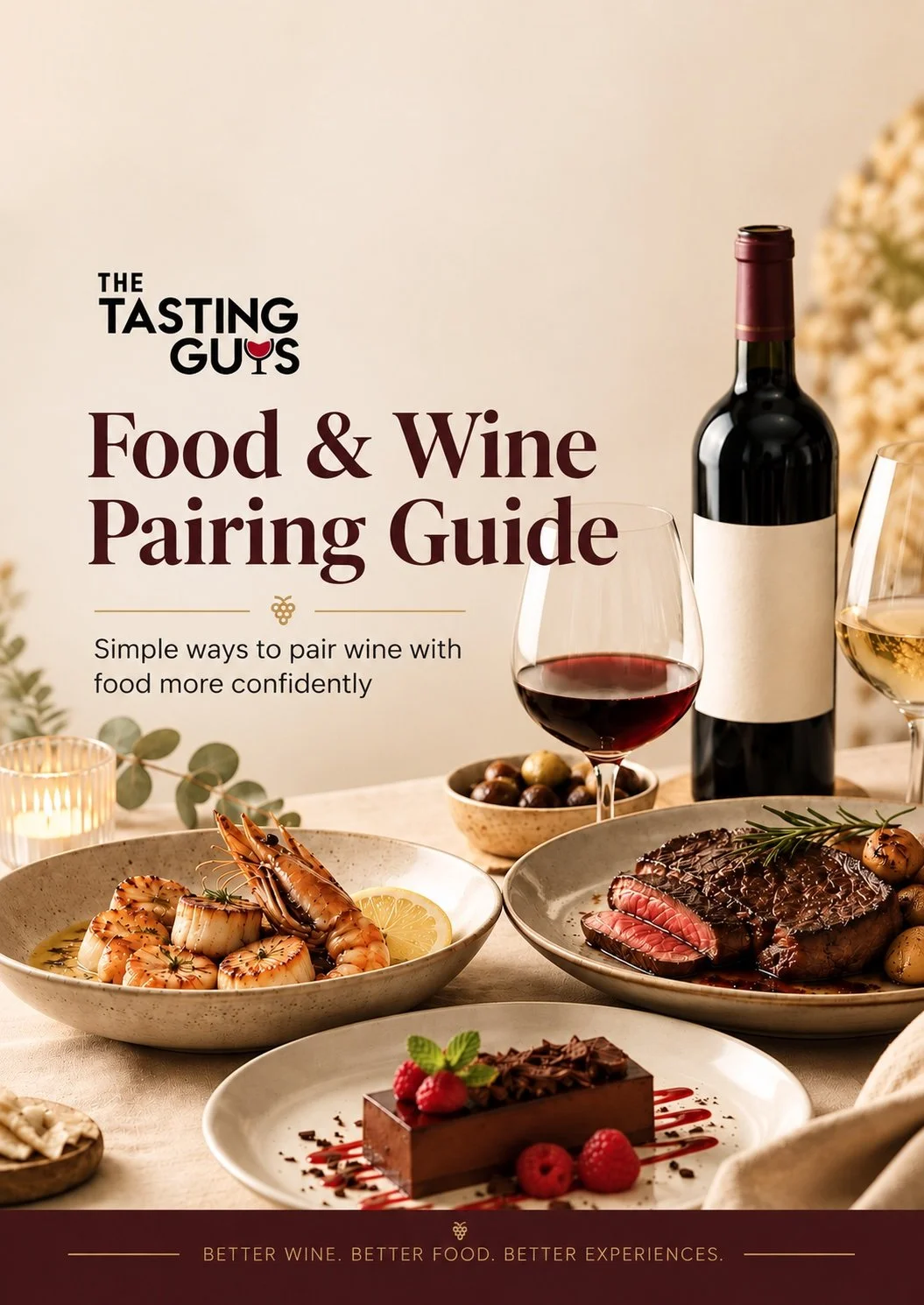 The Tasting Guys Food &amp; Wine Pairing Guide 🍷