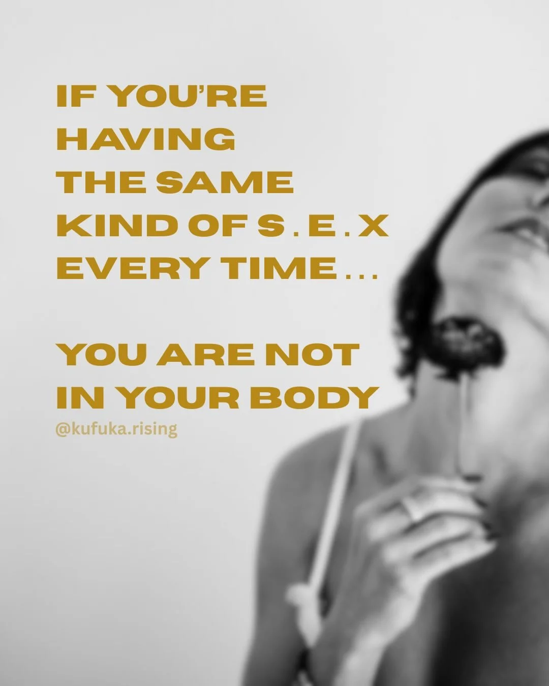 If this triggered, great.
Lean into that.

Now let&rsquo;s have a conversation,
because this isn&rsquo;t just about s3x.
 It&rsquo;s about presence or lack of.
It&rsquo;s about how many women have learned to override their bodies so deeply, they don&