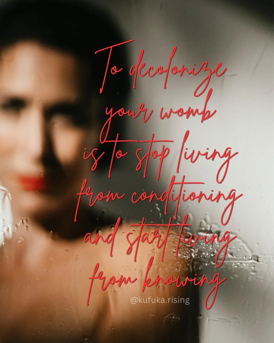 When your womb begins to unclench from centuries of conditioning, life becomes more alive.

Because a woman connected to her womb is no longer easily controlled.

She can feel truth in her body. 
And once a woman can feel, truly feel . . .
she starts