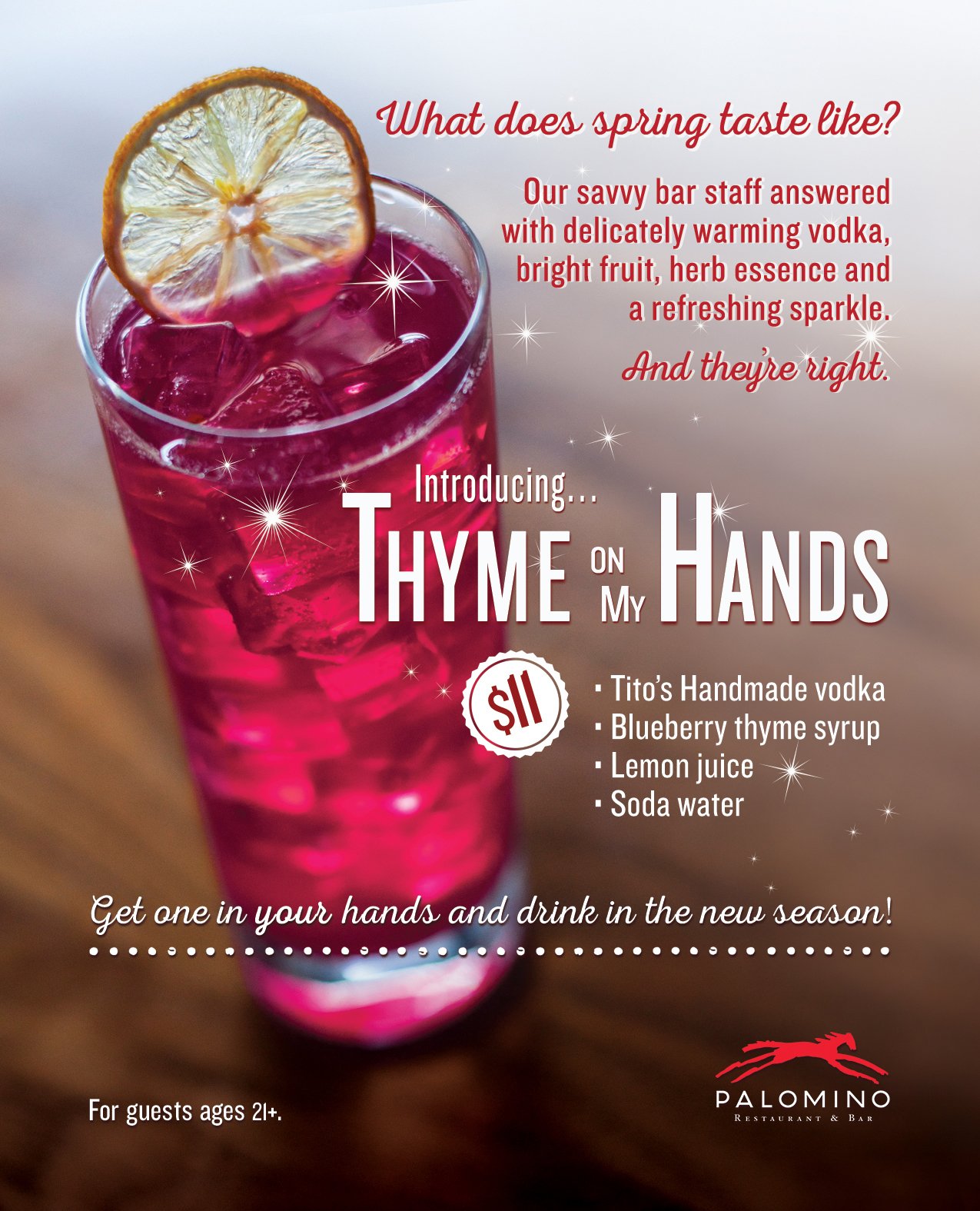 Table card | Palomino (multiple locations)