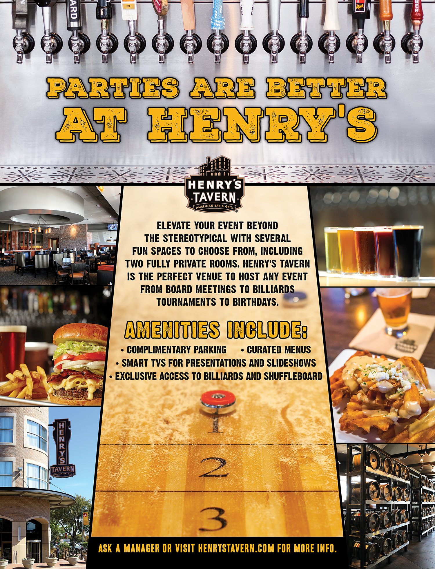 Poster | Henry's Tavern (Plano, TX)