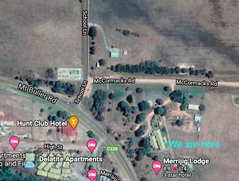 Map of Merrijig Lodge