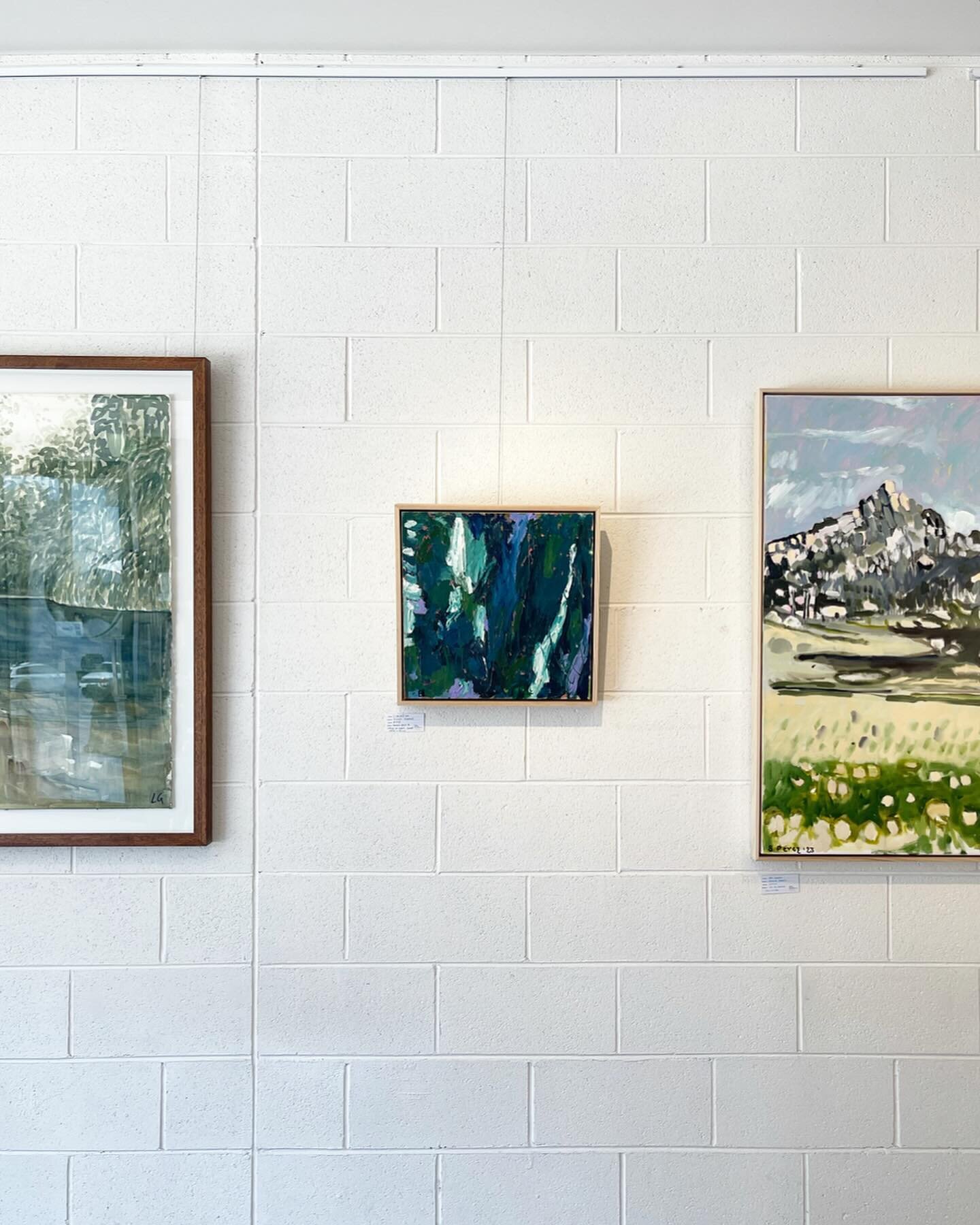 This little painting of mine is now a new addition to @csc_gallery and is in mighty good company with @lauren_guymer &amp; @sophieperezartist 

I Can Still See - is based on my last visit to the Adelaide Hills in 2023, while looking down from Mt Bark