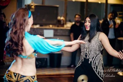 Bellydancer Rachel celebrates a birthday party