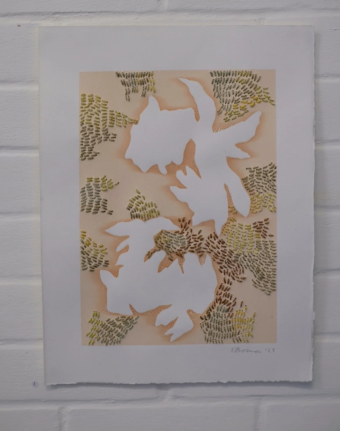 Natural Dye Print with Hand Embroidery