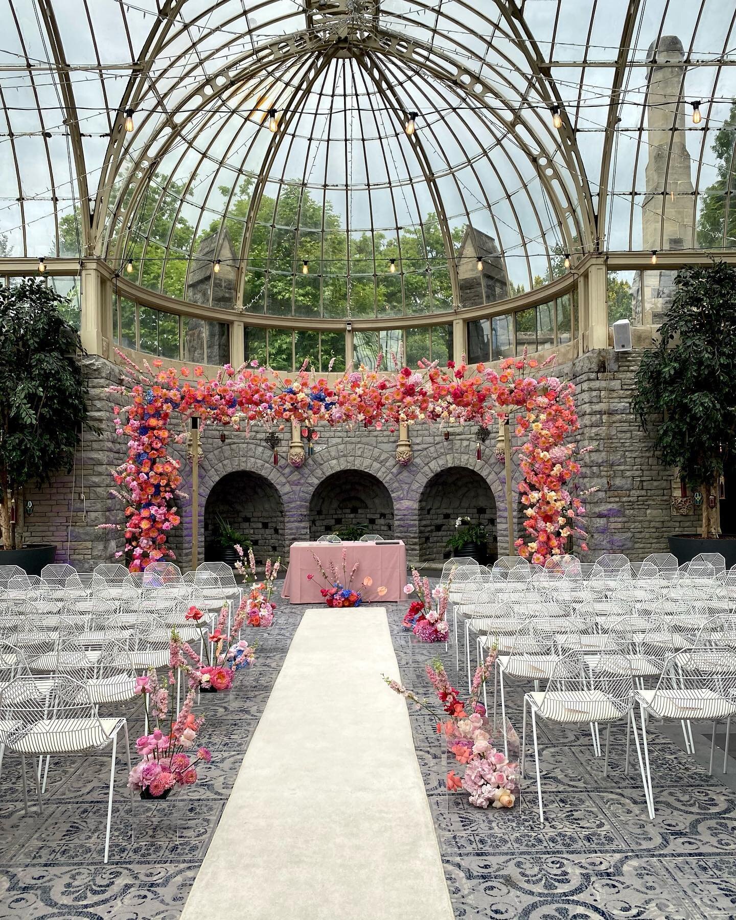 Favourite ceremony ever! What a privilege to create at this scale again! 

The giant cabana was truly the focal point of room and provided the &ldquo;WOW!&rdquo; factor that every wedding has to have! 

Our custom cabana was used three times througho