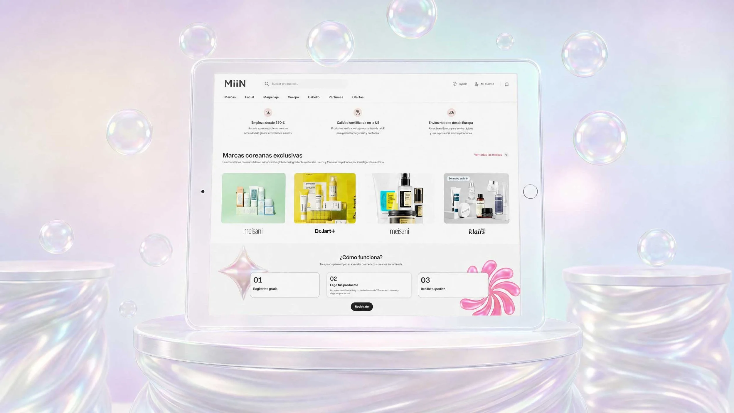 MiiN Trade. Diseño de la experiencia B2B para el canal mayorista de cosmética coreana